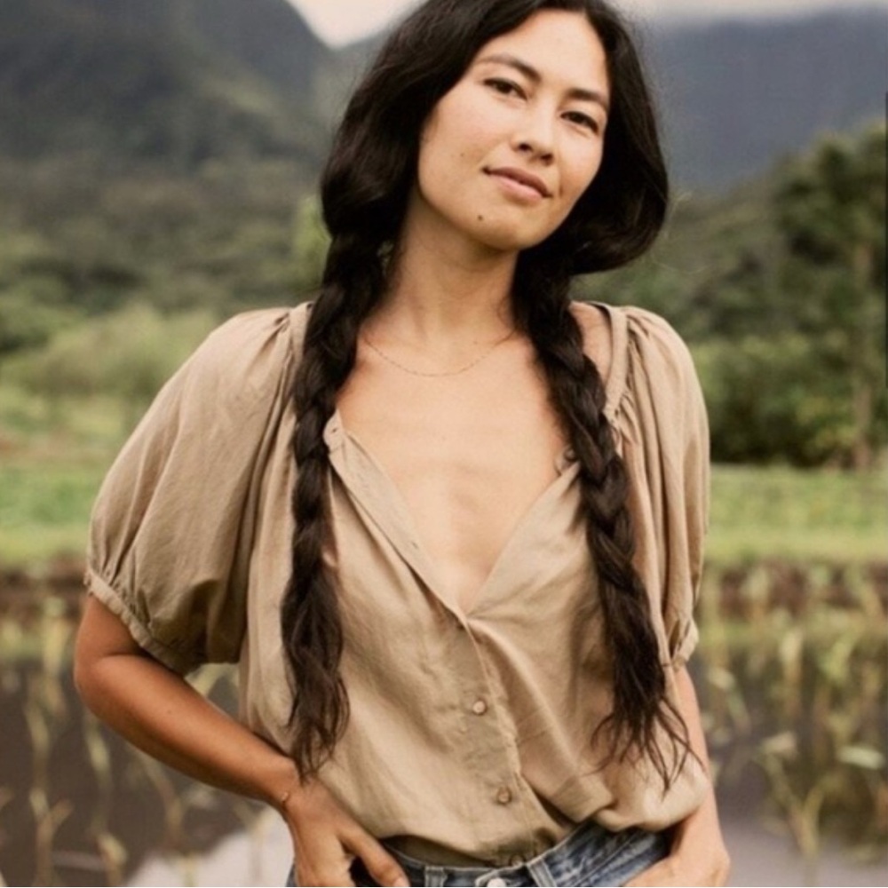 Doen June Top in Driftwood - XS